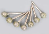 60Grit 5pcs 8mm Shaft Diamond Ball Burs Dremel Tools Accessories Round Diamond Grinding Head For Dremel Rotary Tool 
