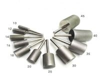 5pcs 6mm Coarse Grit Shaft  Diamond Coated Cylinder Head Drill Bits Set for Drilling Stone